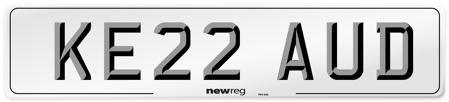 KE22 AUD Number Plate from New Reg